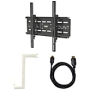 Level Mount 26" - 55" Tilt Flat-Panel TV Mount with 10' HDMI Cable and Cord Cover