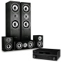 Sistema home theatre 5.1 1150W Set casse + ricevitore hi fi