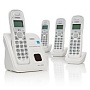 Uniden DECT 6.0 4-pack Cordless Home Phone Set with Digital Answering System - White