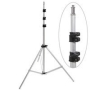 Adorama Pro 10' Air Cushioned Chrome Lightstand, 5/8" Top Stud with 1/4-20" Screw Thread