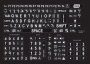 Large print keyboard stickers - white on black