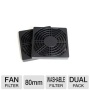 BGEARS 80mm Fan Filter With Washable Filter - 80 x 80 x 10mm  FAN FILTER 80MM