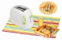Kalorik TO-25908L Sunny Morning 700-Watt 2-Slice Toaster with Bread Basket and 2 Table Mats, Lime