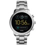 Fossil Q FTW4000 Men's Explorist Bracelet Strap Touchscreen Smartwatch, Silver/Black