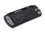 nMEDIAPC HTPCKB-100 Black USB RF Wireless Slimline Keyboard with IR Universal TV Remote Set