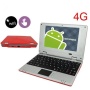 Gamsy 7 inch Mini Laptop Netbook Hard Drive 4GB, 1.5 GHz CPU, Android 4.2.1 (Latest Jelly Bean OS)-RED