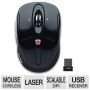 Gear Head 2.4 GHz Wireless Laser Tilt-Wheel Mouse - Stealth Black (LMT3600BLK)