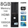 DELL PC OPTIPLEX CORE 2 DUO 8GB 1TB HDMI SFF WIFI WIN7 DVDRW FAST (P2-4)