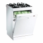 Brandt DKH810 - Range - 60 cm - freestanding - Class A - white/black