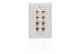 Eight-Terminal A/V Wall Plate