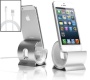 Sinjimoru ALUMINUM Sync Stand + Authentic Apple Lightning Connector Cable (SILVER)