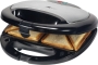 Clatronic 261640 ST/WA 3170 3-in-1 Sandwich-Waffel-Grill schwarz