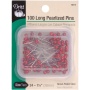 Dritz Sharp Pins Long Pearlized 1.5 Red 100 pc