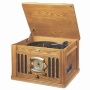 CROSLEY CORP. CR-67-OA Antique Style Phonograph with Radio and Cassette (Oak Case)