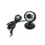 Lioncast Webcam USB 12 Megapixel mit 6 LED & Mikrofon 1,5m Kabel