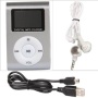 Silver Mini Clip MP3 Player Support 32GB Micro SD Card